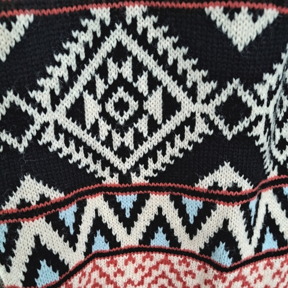 🪻BOGO🪻 PINK ROSE Boho Waterfall Open Front Cardigan Southwest Black Pink - Picture 5 of 13